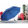Stormvaste, automatisch te openen- en sluiten, uit 3 secties bestaande opvouwbare paraplu BORA blauw