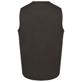 Bodywarmer polykatoen multizakken Dark Grey 4XL