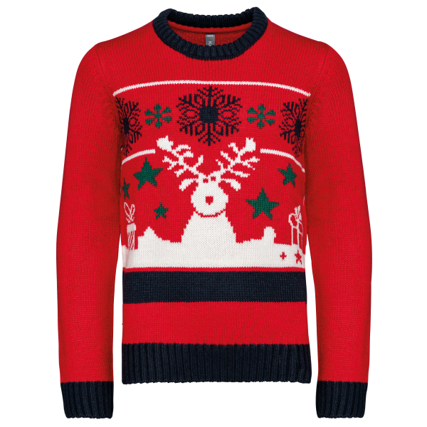 Kinder kersttrui met ronde hals