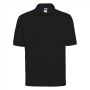 RUS Men Classic Polycotton Polo, Black, 5XL