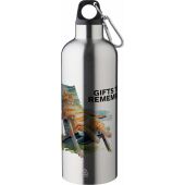 Gerecyclede roestvrijstalen dubbelwandige fles (500 ml) Lysandra zwart