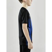 PROGRESS 2.0 STRIPE JERSEY JR BLACK/CLUB C 158/164