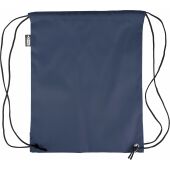 rPET polyester (210D) trekkoord rugtas Calix blauw