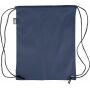 rPET polyester (210D) drawstring backpack Calix blue