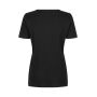 Interlock T-shirt | v-hals | dames - Zwart, S