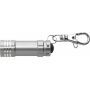 Aluminium 2-in-1 sleutelhanger Anna zilver
