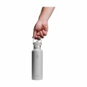 Hydro Flask Standard Mouth with Flex Straw Cap 621 ml waterfles - grijs