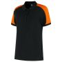 Poloshirt Bicolor Redefined Dames 206108 Black-Orange XXL