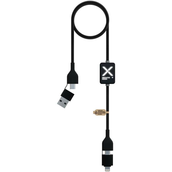 SCX.design C32 60 W switch oplaadkabel met oplichtend logo SCX.design C32 60 W switch oplaadkabel met oplichtend logo