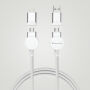 Oakland 1.2meter RCS rplastic 6-in-1 fast charging 45W kabel, wit