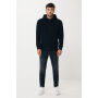 IQONIQ Rila lichtgewicht gerecycled katoen hoodie, zwart (XXXL)