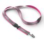 Afneembare polyester keycord met reflecterende overlay