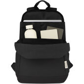 Joey 15,6 inch GRS gerecyclede canvas antidiefstal laptoprugzak 18 l - Zwart