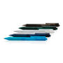 X9 frosted pen met siliconen grip, donkerblauw