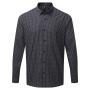 Maxton Check Long Sleeve Shirt, Steel/Black, 3XL, Premier