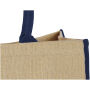 Harry jute draagtas met gekleurde accenten 25L - Naturel/Navy Harry jute draagtas met gekleurde accenten 25L - Naturel/Navy