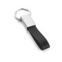WATOH. Ronde sleutelhanger in metaal en PU