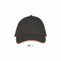 LONG BEACH - LONG BEACH VIJFPANELENPET - M - Dark Grey / Orange LONG BEACH - LONG BEACH VIJFPANELENPET - M - Dark Grey / Orange