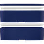 MIYO 700+700 ml dubbellaagse lunchbox - Blauw/Blauw/Blauw