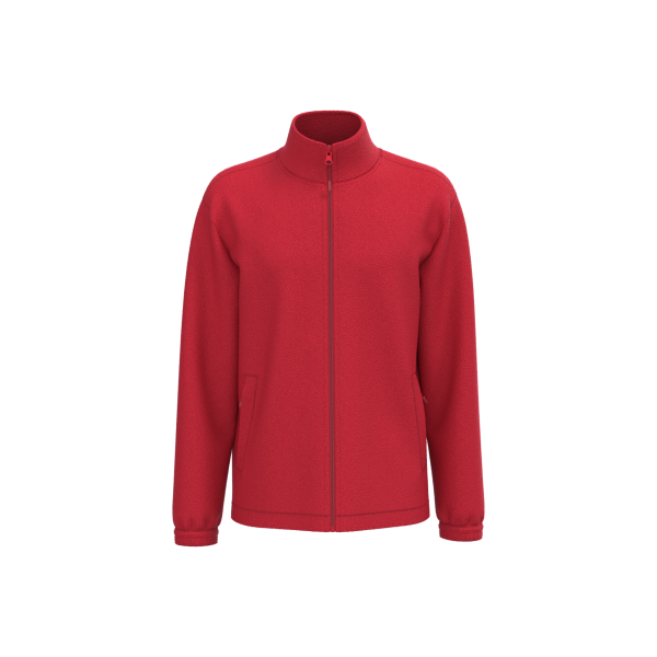 Verstelbaar fleecejas met elastische mouwboorden