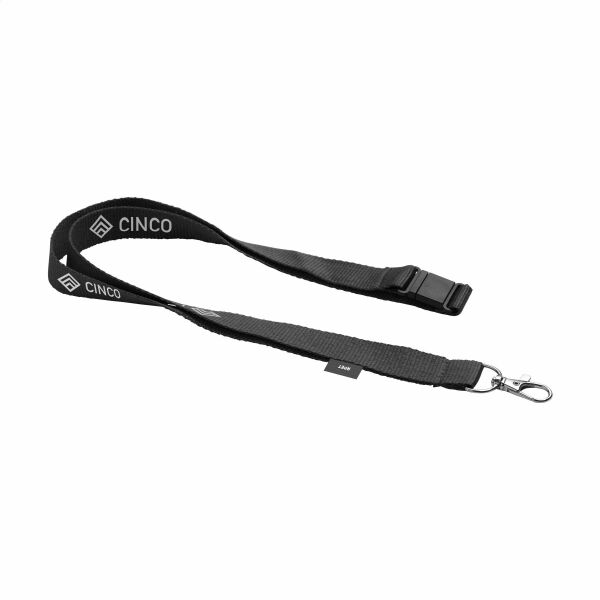 Lanyard Safety GRS RPET 2 cm Schlüsselband - schwarz Lanyard Safety GRS RPET 2 cm Schlüsselband - schwarz
