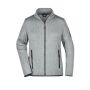 Ladies' Knitted Fleece Jacket light-grey-melange/red S