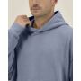 Chaser Vintage - De unisex relaxed garment-dyed hoodie - G. Dyed Blue Grey (XXS)