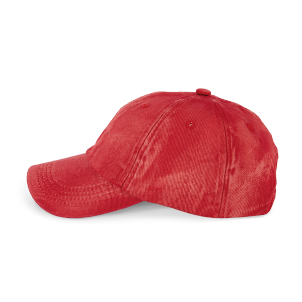 Vintage Cap mit 6 Panels Washed Red One Size Vintage Cap mit 6 Panels Washed Red One Size
