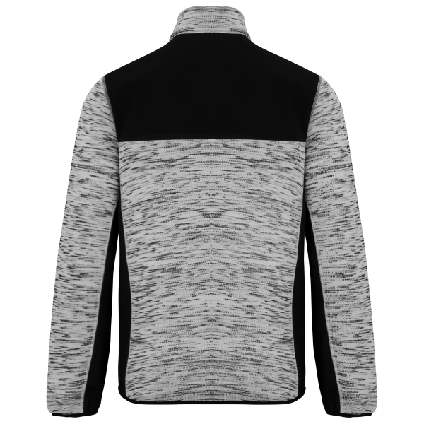Gerecycled herenjasje in polytricot Light Grey Melange / Black 5XL Gerecycled herenjasje in polytricot Light Grey Melange / Black 5XL