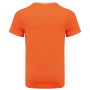 Ecologisch sport-T-shirt in twee kleuren voor kinderen White / Fluorescent Orange 4/6 jaar