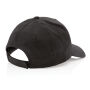 Impact AWARE™ 5 panel 190gr gerecycled katoenen cap, zwart