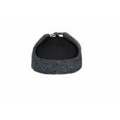 9082 Cap with earflaps BLACK ONE SIZE