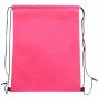 Non woven rugzak met koord, kleur magenta