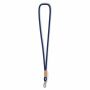 Polyester koord-keycord met bamboe plaatje