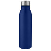 Harper 700 ml roestvrijstalen drinkfles met metalen lus - Middenblauw