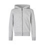 Hoodie | organic | zip | children - Light grey melange, 4/6