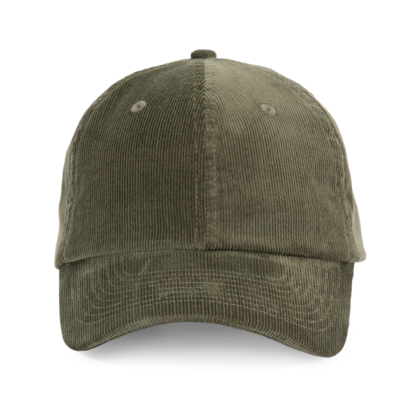 Fluwelen pet met laag profiel Bold Khaki One Size Fluwelen pet met laag profiel Bold Khaki One Size