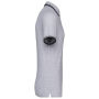 Herenpolo met korte mouwen en contrasterende bies Oxford Grey / Black XL