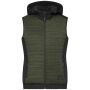 Ladies' Padded Hybrid Vest olive melange/black 4XL Ladies' Padded Hybrid Vest olive melange/black 4XL