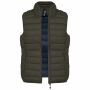 Ladies' lightweight sleeveless down jacket dark khaki XXL