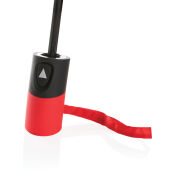 21" Impact AWARE™ RPET 190T mini auto open paraplu, rood