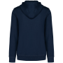 Ecologische uniseks sweater met rits en capuchon French Terry Washed Navy Blue S