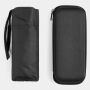 Super mini, uit 5 secties bestaande opvouwbare paraplu POCKET zwart