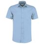 Short Sleeve Tailored Poplin Shirt, Light Blue, 23, Kustom Kit