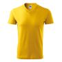 T-shirt unisex V-neck yellow 3XL