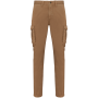 Ecologische verwassen cargobroek heren Washed Dark Camel 36 FR Ecologische verwassen cargobroek heren Washed Dark Camel 36 FR