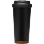 Hampton 480 ml RCS-beker van gerecycled roestvrij staal met dubbele wand en vacuümisolatie - Zwart Hampton 480 ml RCS-beker van gerecycled roestvrij staal met dubbele wand en vacuümisolatie - Zwart