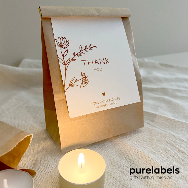 Cadeautje personeel waxinelichtjes | Thema waardering | Bedankt cadeau