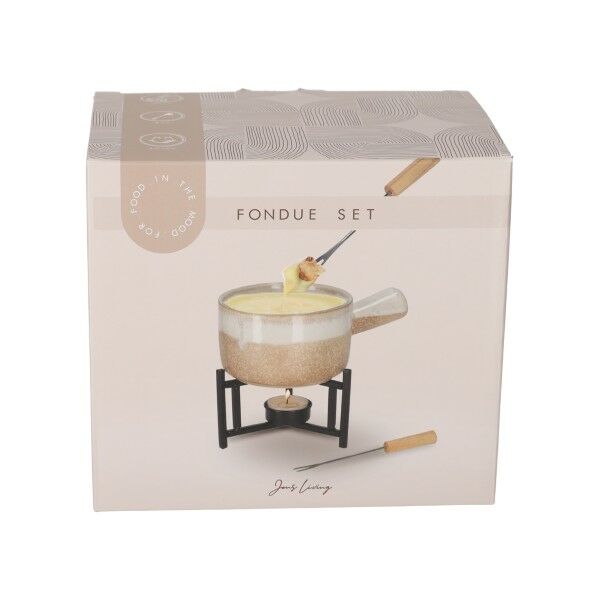 JENS Living Fondue Set Taupe JENS Living Fondue Set Taupe