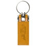Sleutelhanger P02510, Kunstleder, Geel